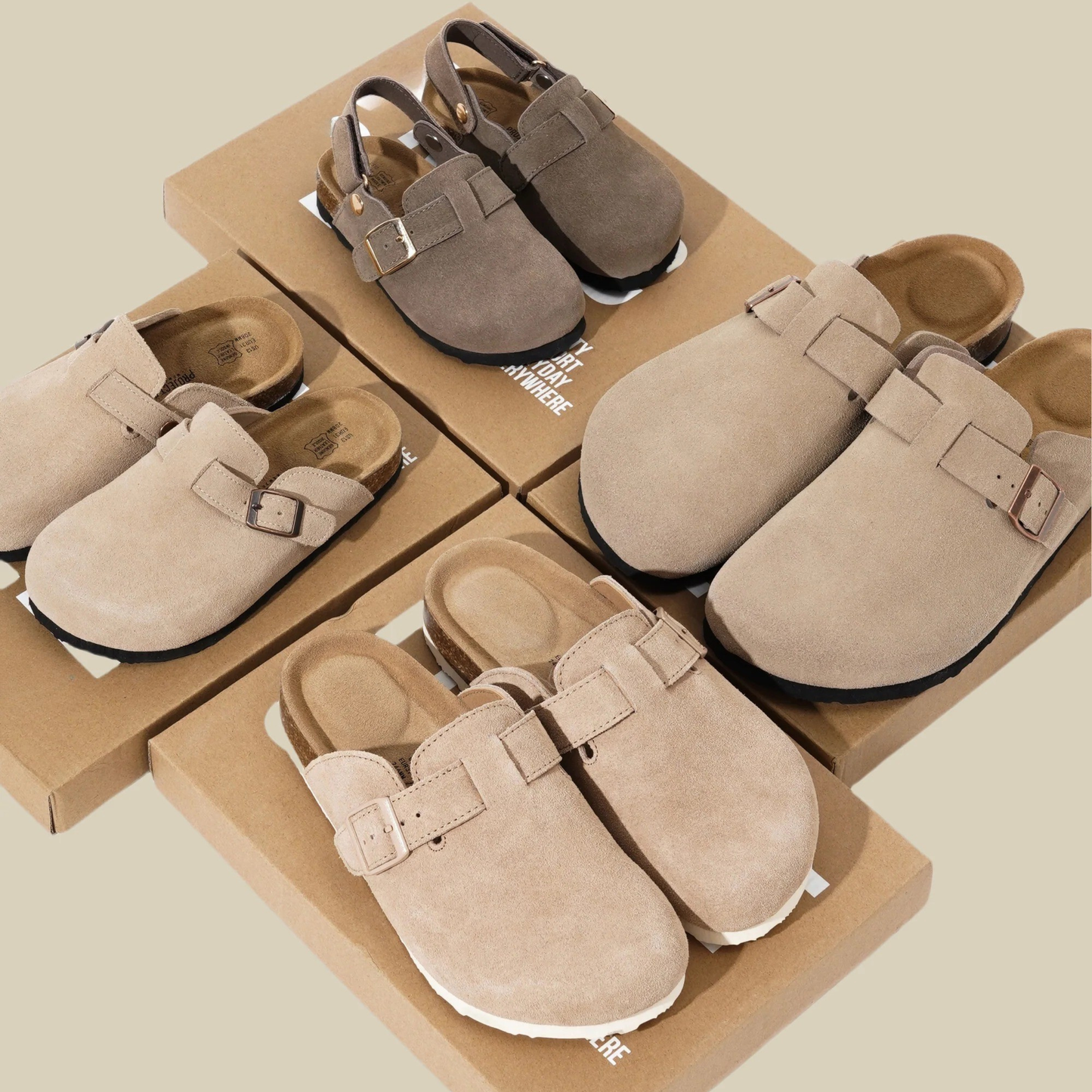 Genuine suede Clogs by Klova
