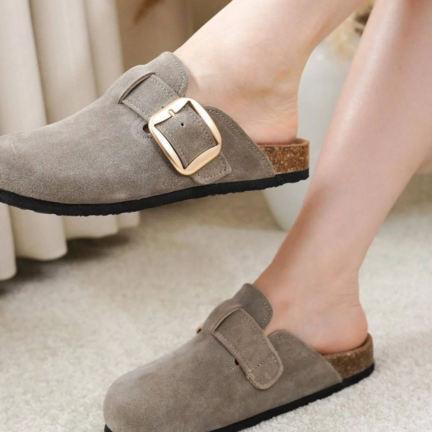 Genuine suede Clogs by Klova