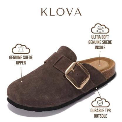 Genuine suede Clogs by Klova