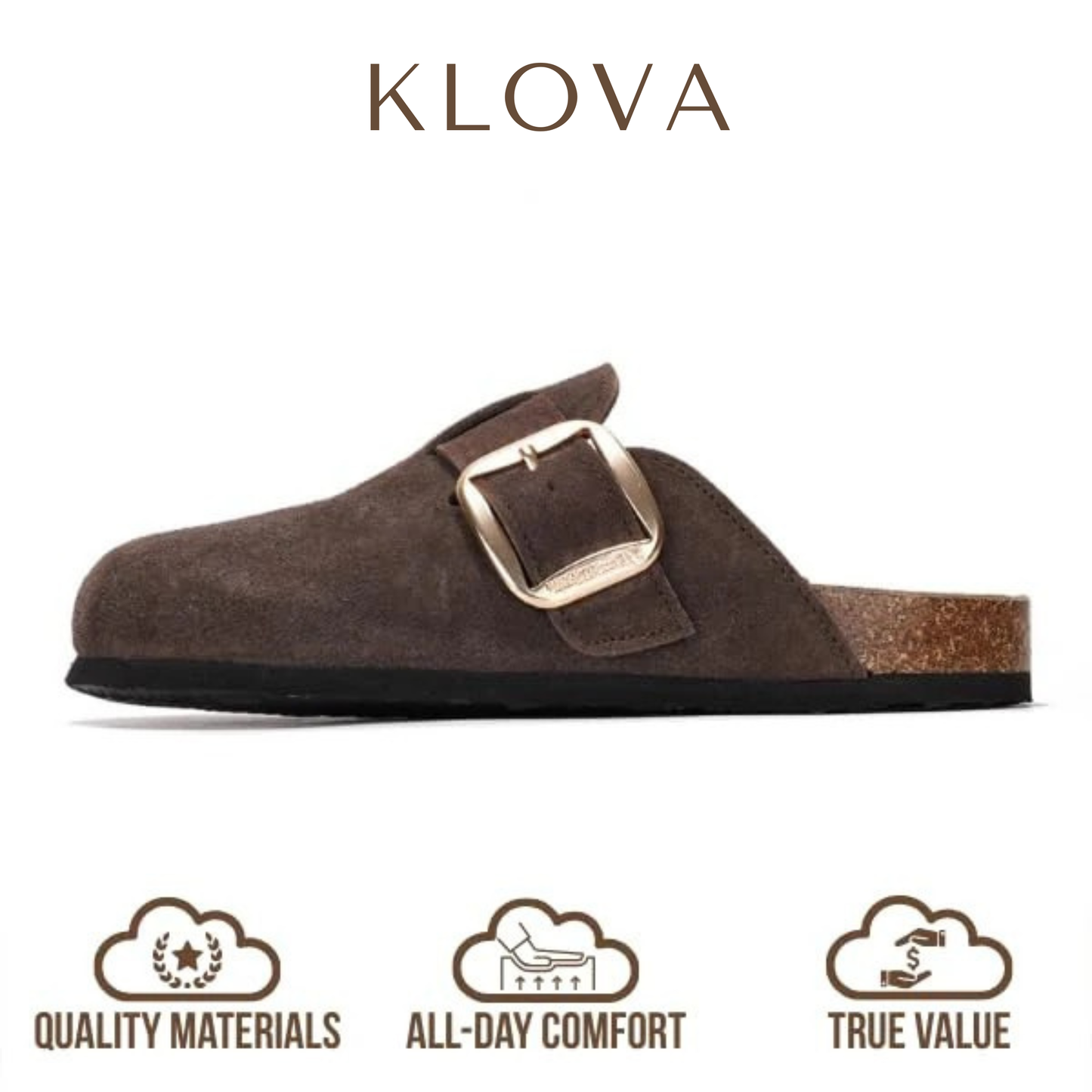Genuine suede Clogs by Klova