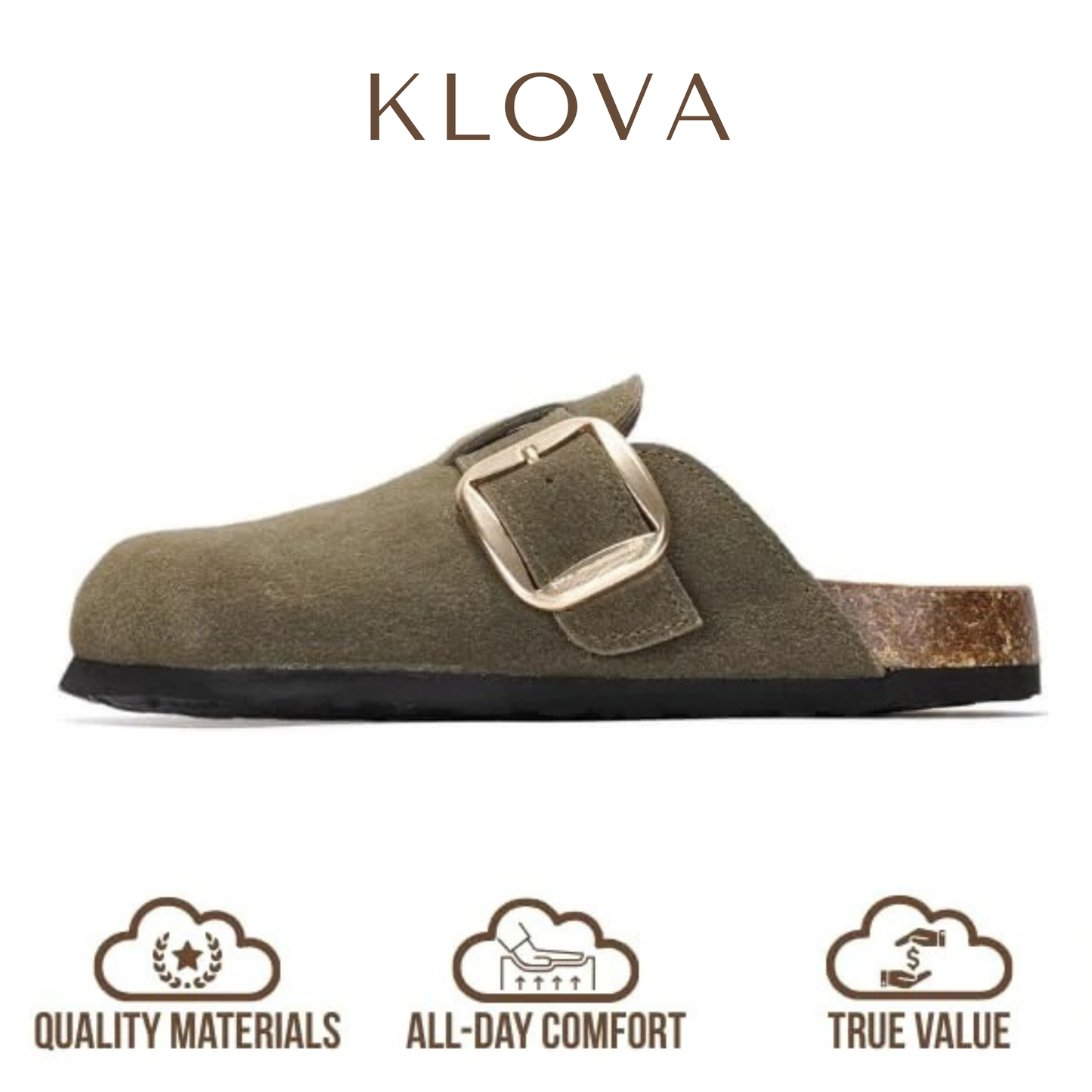 Genuine suede Clogs by Klova