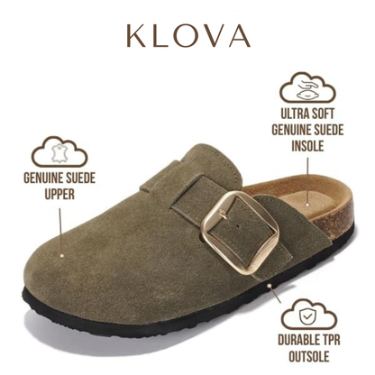 Genuine suede Clogs by Klova