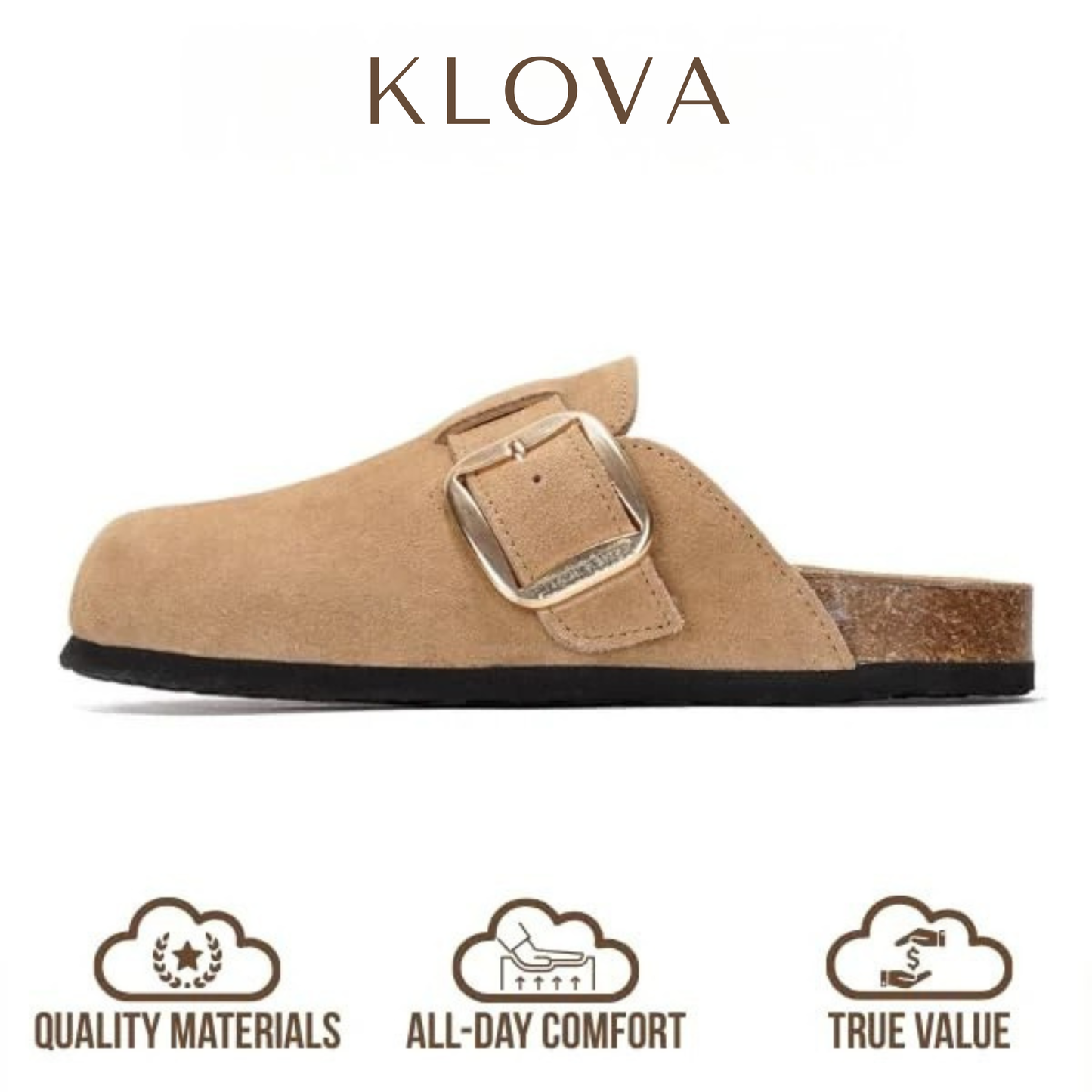 Genuine suede Clogs by Klova