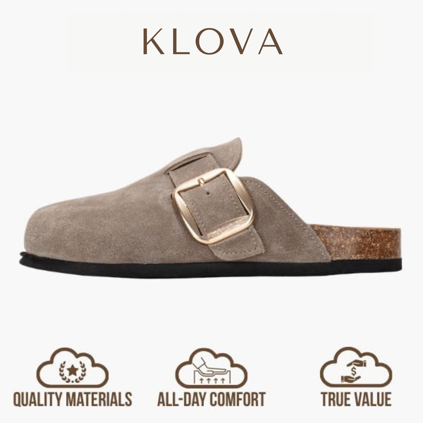 Genuine suede Clogs by Klova